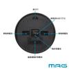 MAG Wall Automatic Light Stays On When It Gets Continuous Second Diameter Meiya Noah Precision Clock, Analog, Thermometer, Hygrometer,