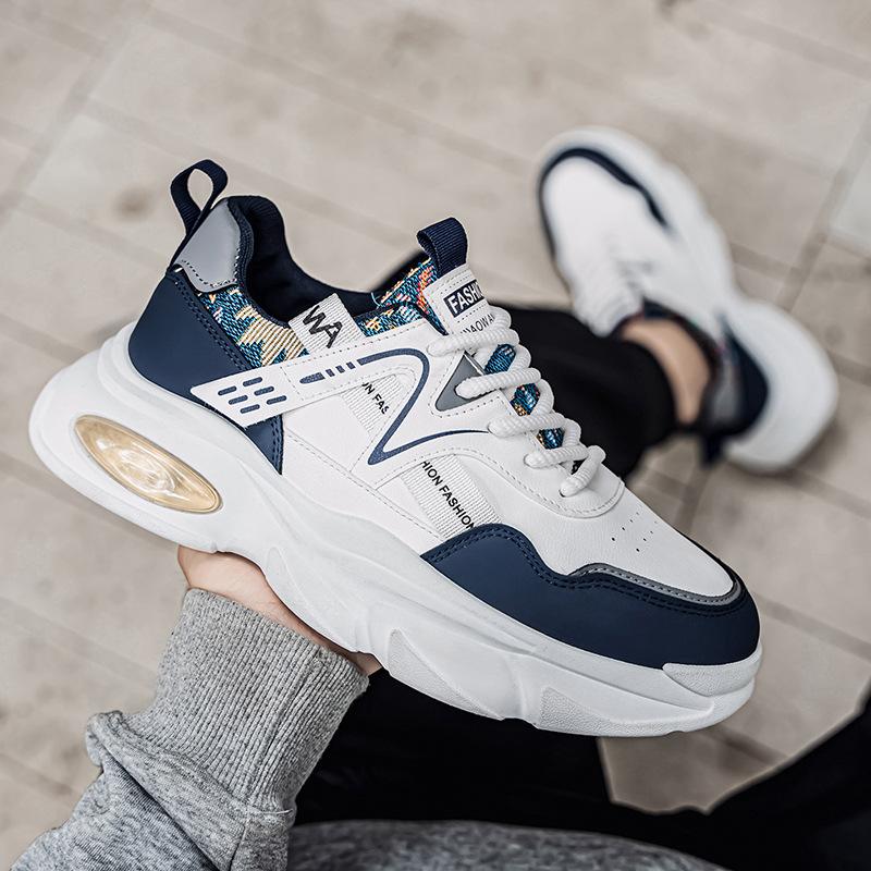 Breathable Youth Sports Shoes Men's Shoes Autumn New Versatile Platform Casual Running Dad Shoes