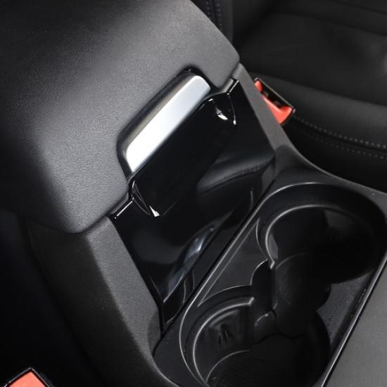 Glossy Black Interior Armrest Box Front Cover For Land Rover Discovery 4 10-16