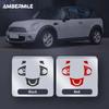 Real Soft Carbon Fibre For Mini Cooper Hardtop R56 Clubman R55 R57 2008 2009 2010 Accessories Steering Wheel Decorative Sticker