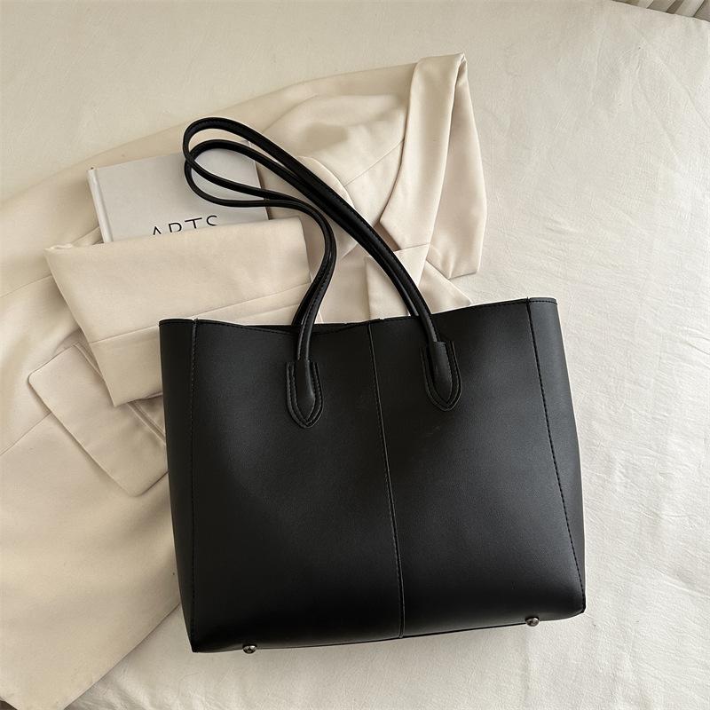Summer New Fashionable Versatile Texture Casual Simple Commuting Large Capacity Mother and Child Bag Two-piece Set Shoulder Tote Bag