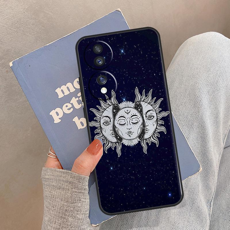Coque Mystique Zodiac Soleil et Lune Pour Honor Magic 8 Pro 5 6 7 Lite Coque Pour Honor 200 400 90 70 50 X8a X8b X9a X9b X9c