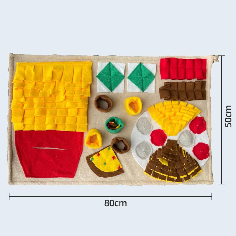 Pet Snuffle Mat: Dog & Cat Boredom Buster, Sniffing Toy, Energy Exertion, Slow Feeder, Enrichment Mat.