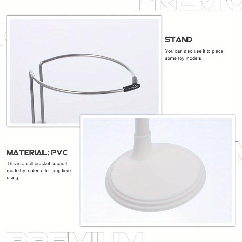 4pcs Creative Doll Stand Storage Rack Adjustable Height Display Holder with Metal Clamps Dolls Figurines Collectibles Toy Stand