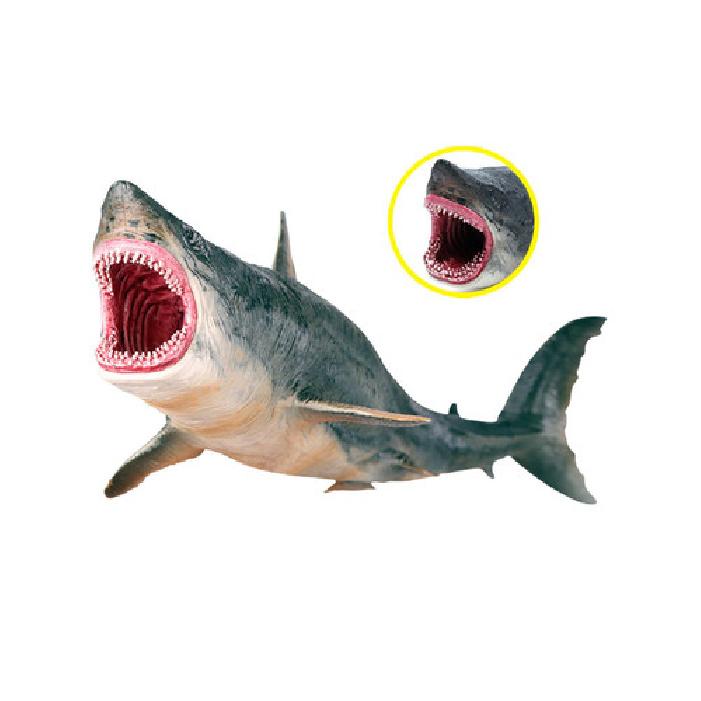 25.5cm Megalodon Shark PVC Toy Ancient Ocean Sea Fish Animal Figure Kids Gift