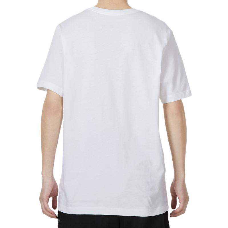 Nike Square Logo Cartoon Print Round Neck Casual Short Sleeve T-Shirt Men Tops White DQ1088-100