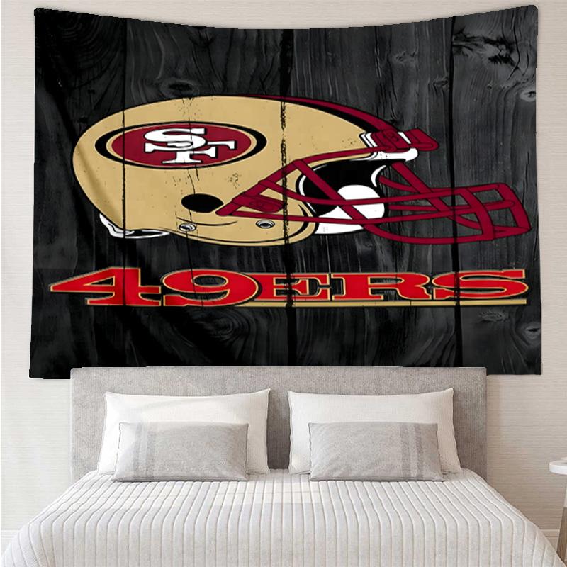 Faithful 49ers Football Quick-Dry Tapestry Hanging for Bedroom,Livingroom, Playroom,Decor Art Room Wall Tapestry Holiday and Birthday Gifts
