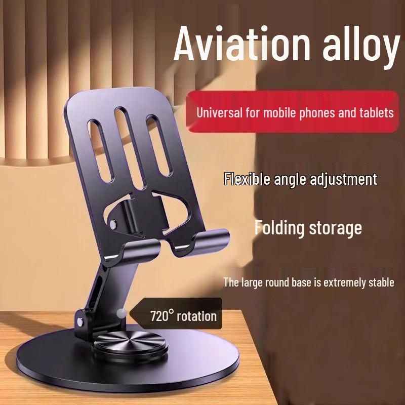 Foldable 360° Rotating Metal Phone & Tablet Holder