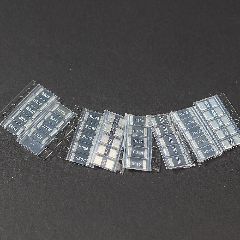 50/200PCS SMD resistor kit 1% High precision 1210/2512 Resistor Kit 0.001R~0.1R/0.1R~0.82R Alloy Resistance New Chip Resistance