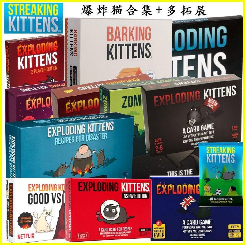 Exploding Kittens Card Game Full Collection with Multiple Expansions Party Board Game for Adults Family Night Gift