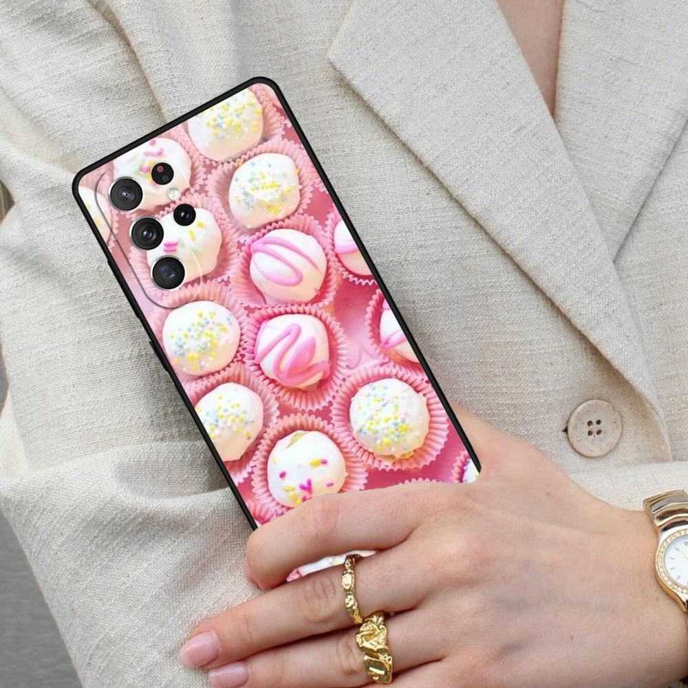 Cake Marshmallow Icing Balls Cell Phone Case for Samsung Galaxy S26 Ultra S25 S24 S23 S22 S21 S20 Note10 Cover