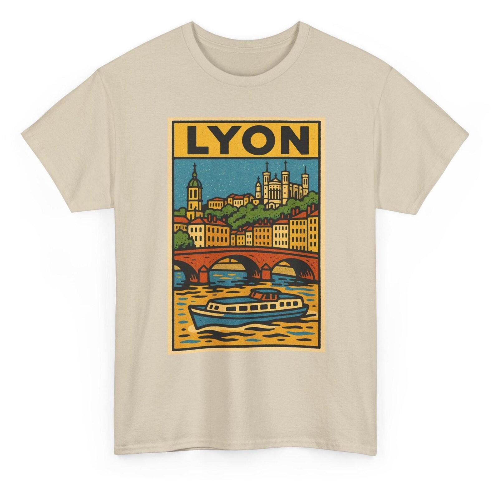 Lyon T-Shirt Unisex: Retro France Tee 3XL
