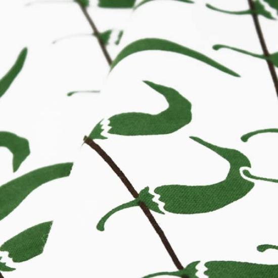 Dyeing Anbo Hand Towel Pepper Authentic Made In 35cm X 100cm "Chili Sunbathing, Green" Dyed, 100% Cotton, Tokuoka, Japan,