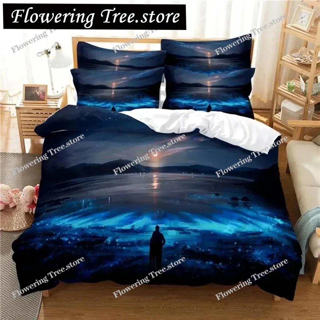 Starry Night Bedding Set Duvet Cover Set 3d Bedding Digital Printing Bed Linen Queen Size Bedding Set Fashion Design