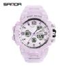 Sanda Youth Fashion Luminous Waterproof Shockproof Alarm Men's Watch