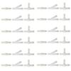 36pcs Car Wiper Spray Pipe Joint T Y I Type Windshield Washer Pipe Nozzle Wiper Cleaning Water Hose Tube Joint Car Accessories