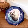 1 PC Automatic Folding Umbrella - Sleeping Cute Cat Pattern, Portable & Foldable Design with 8 Ribs, Christmas Birthday Gifts