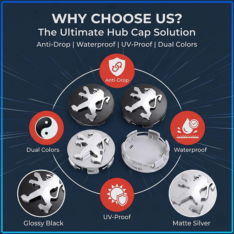 4pc/set 60mm Car Wheel Center Hub Cap 56mm Stickers Car Rims Dust-proof Cover Hubcaps For Peugeot 206 307 301 207 407 308 406 107 108 208 408 508 607