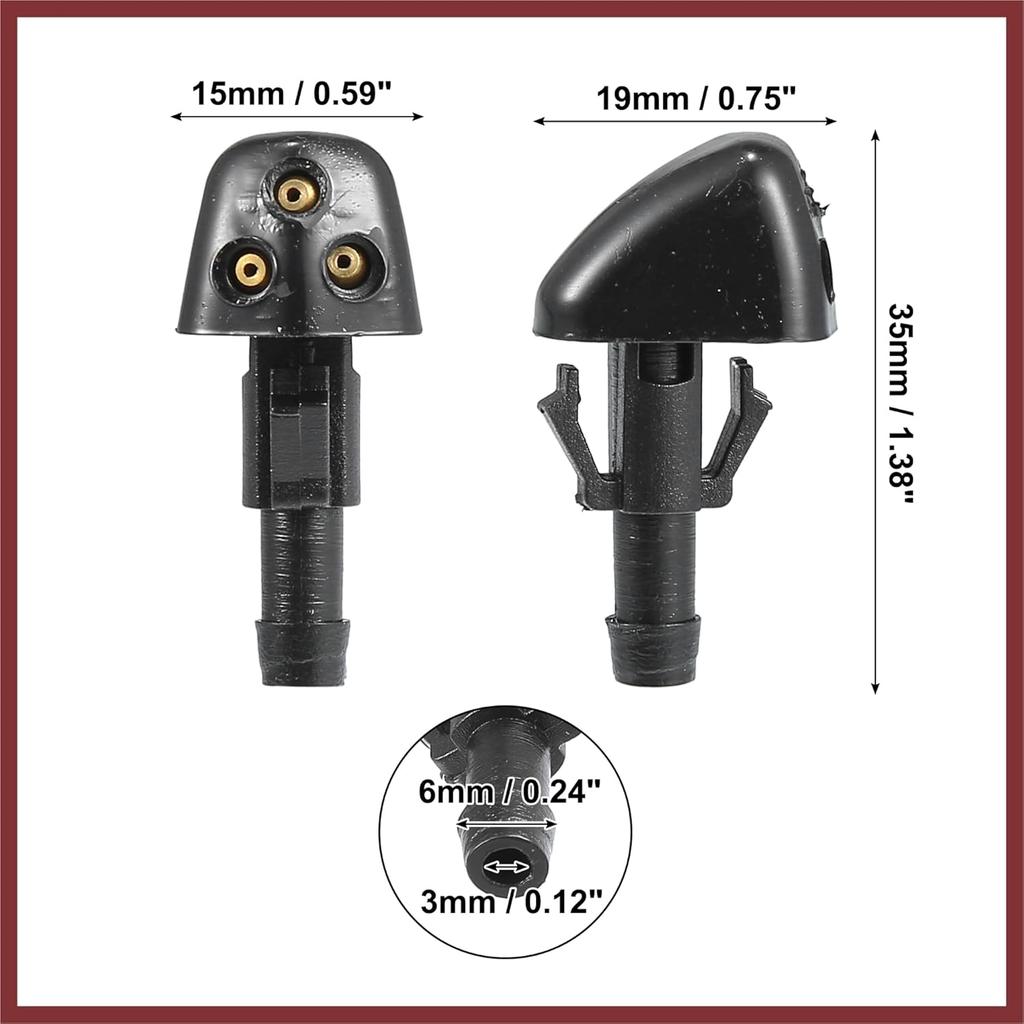 1 Pair Front Windshield Washer Nozzles Washer Spray Jet for Suzuki Swift MK2 2005-2010 for Suzuki Grand Vitara XL-7 2002-2005 Replace Parts