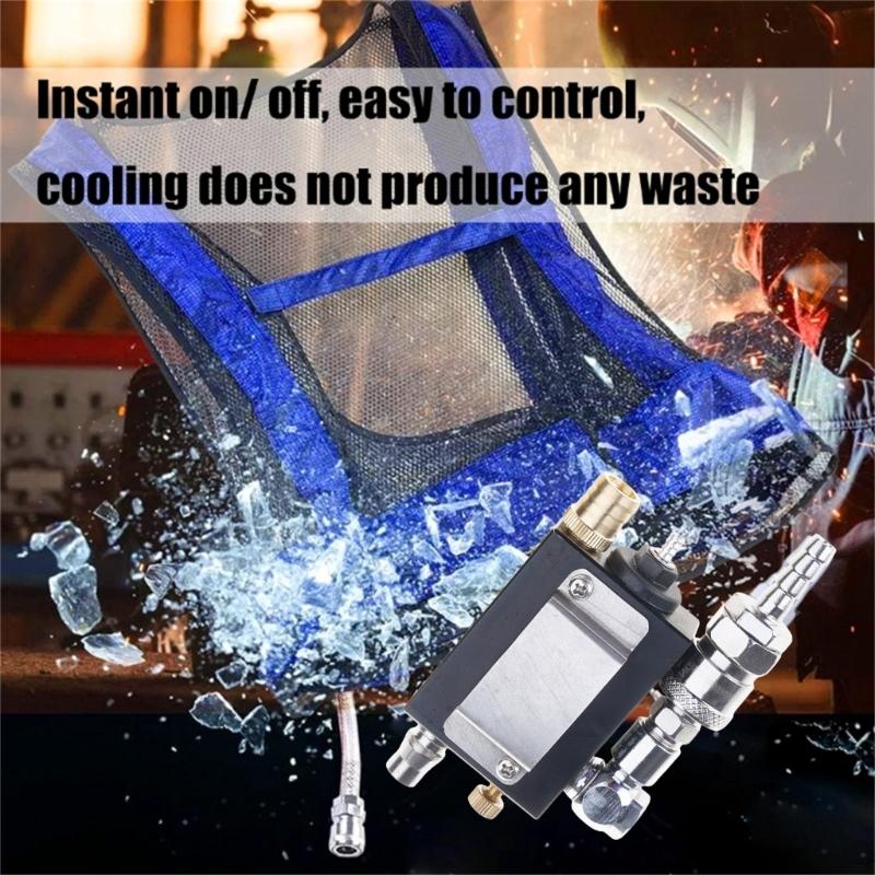 High Efficiency Heat Resistant Cooling Set Lightweight Gear For Welding And Manufacturing With Vortexes Tube Airflows