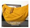 Women's Crossbody Dumpling Bag: Versatile Solid Color Casual Sports Shoulder Bag