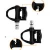 ENLEE Road Bike Lock Pedal Nylon Self-locking Pedal with Lock Plate Pedal SPD-SL System Lock Plate 6 Degrees
