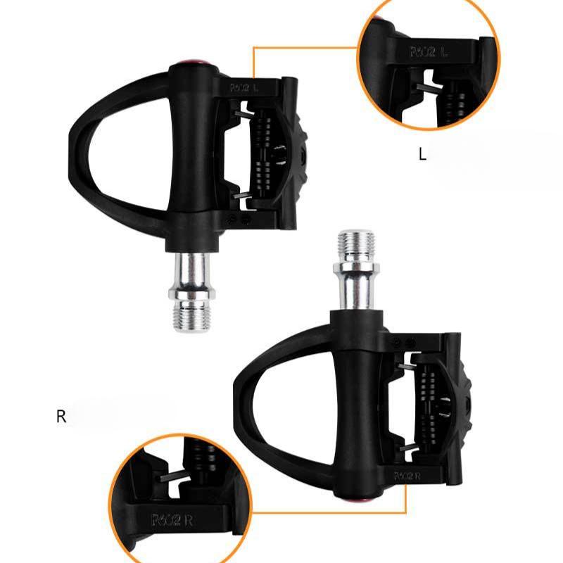 ENLEE Road Bike Lock Pedal Nylon Self-locking Pedal with Lock Plate Pedal SPD-SL System Lock Plate 6 Degrees