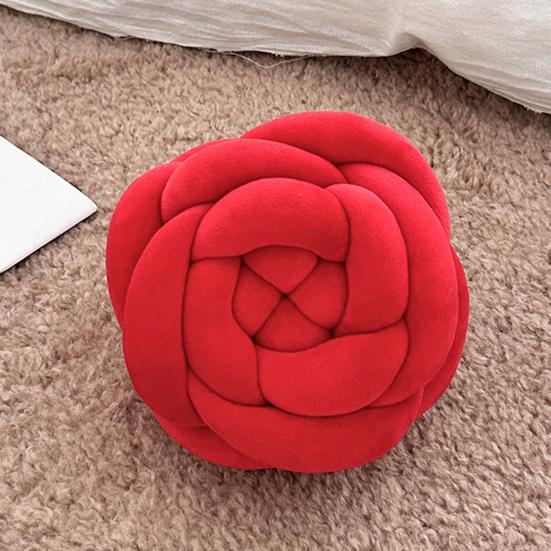 Back Cushion Nordic Style Rose Flower Shape Soft Comfortable Pillow Home Living Room Bedroom Office Decor