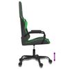 Gaming Chair Black and Green Synthetic Leather