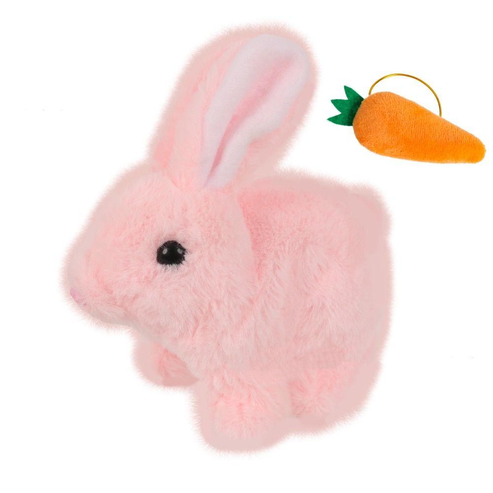 Stuffed Animal Electric Toy Rabbit Wiggle Ears Walking Wiggle Rabbit  Kids Toy