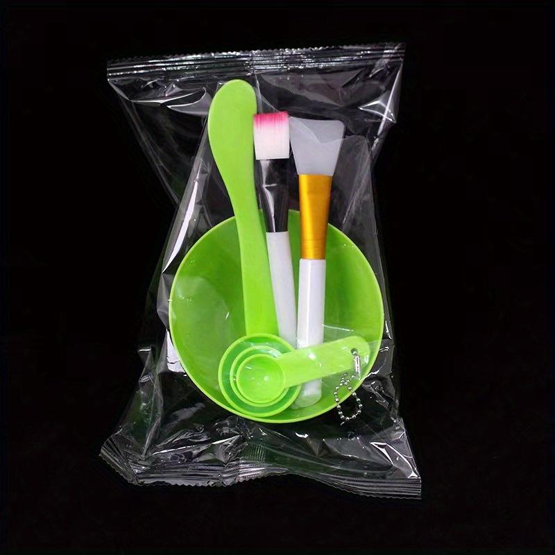 

Face Mask Mixing Bowl Set, 7 in 1 DIY Facemask Mixing Tool Kit, Facial Mask Bowl Stick Spatula Silicone Face Mask Brush Soft Face Brushes Spoons зелений