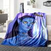 Custom Name Avatar Blue Beauty Party Blanket For Couch Bed Plush Cozy Fuzzy Blanket Super Soft Warm Blankets For Fall And Winter 0916282