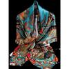 Black Gold Silk Scarves Bufandas Female Scarfs Shawl Fashion Elegant Satin Square Scarves Fall Winter Brand Silk Scarf Hijab