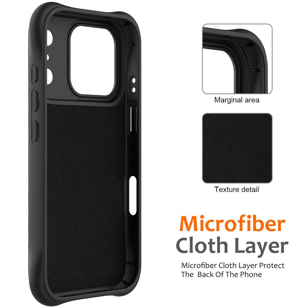 For iPhone 17 Pro Max Case Compatible with MagSafe Ripple Texture Liquid Silicone Protective Cover with Strap