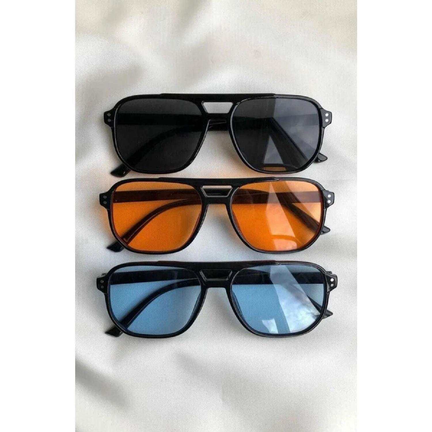 

Новый сезон, набор из трех солнцезащитных очков унисекс с цветным стеклом чистый