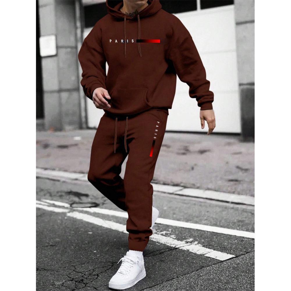 2025 Herren Logo-Print Kapuzenpullover & Jogginghosen Set