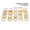 Salircon 20Pcs/Set Exaggerated Metal Irregular Lines Water Droplet Smooth Rings for Women Punk Knuckle Rings Couple Jewelry Gift