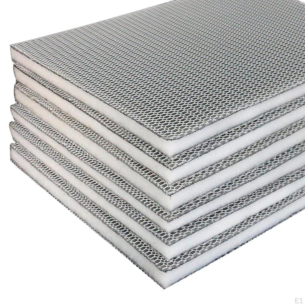 Aquarium Filter Media Pad 8-Layer Floss Upgraded Filtering Effect Fish Tank Sponge