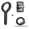 1-3Pcs Ring-shaped ABS Large Panel Spray Water-saving Shower Head Anti-blocking Handheld Bath Showerhead Rainfall Shower Set