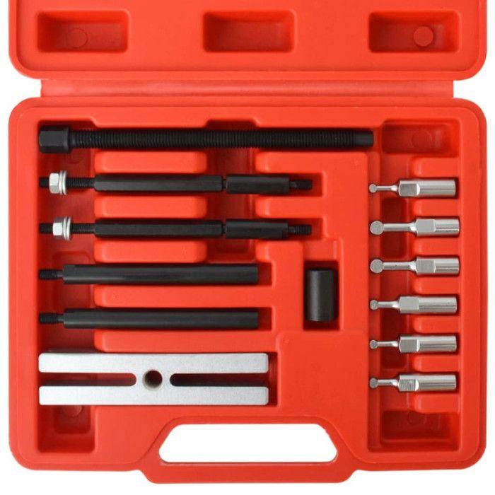 Extracteur de roulements - vidaXL - Kit d'extracteurs de petit insert 16 pièces - Acier - Noir - Durable
