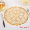 Premium PVC Round Heat-Resistant Non-Slip Coaster Placemat - 30cm