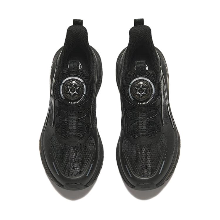 Anta Kids Lingyun 2.0 Fabric Comfortable Versatile Non-Slip Wear-Resistant Lightweight Low-Top Running Shoes Kids Running Shoes Black 332435512S-2