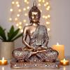 Meditating Sitting Buddha Statue showpiece Idol Home Decor Items for Living Room and Gifts