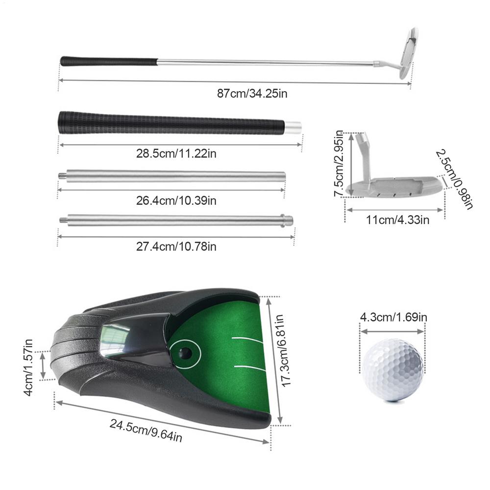 

Golf Putting Trainer Compact Trainer Tool Golf Putting Return Machine For Men Women Boys Girls Youth Teens Athletes Son Daughter