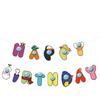 Game Themed Happy Birthday Banner, Colorful Birthday Party Sign Garland Decoration Space Astronaut Party Supplies Funny Fans Backdrop for Kids