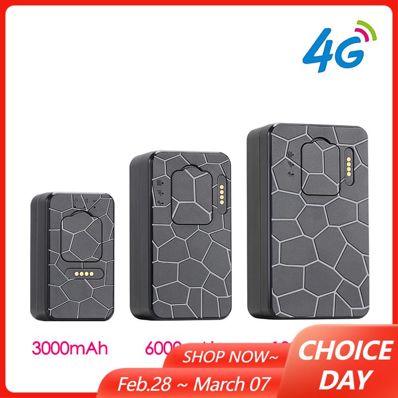 4G GPS Tracker Vehicle Bike Pet Bag GPS Locator Free APP Magnet Car 4G GPS Tracking Device 3000/6000/10000mAh