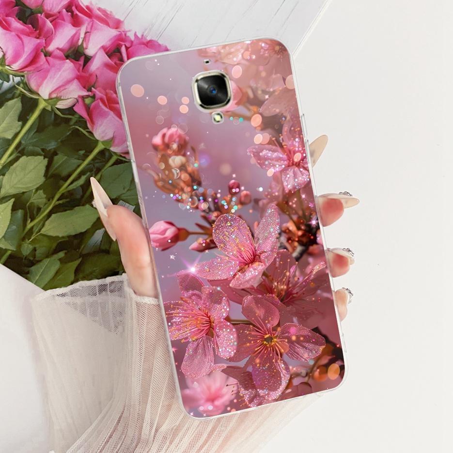 For Oneplus 3 Case A3000 Luxury Butterfly Tree Painted Cover 5.5'' Soft Silicone Phone Case For One plus 3 1+3 Oneplus3 4G Shell