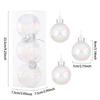 3pcs/box 8cm Christmas Ball Decorations Colorful Transparent Balls Xmas Tree Hanging Pendant Home Navidad New Year Ornaments