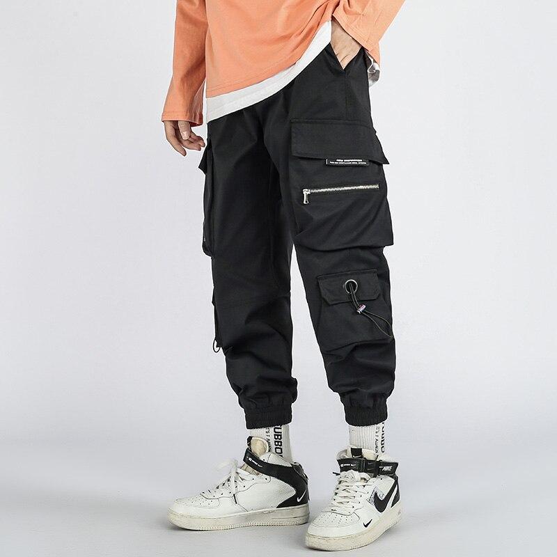 Hombres Pantalones cargo Hombres Multi-bolsillo Suelto Estilo Hong Kong  Moda Juvenil De Alta Calidad Casual Pantalones Cargo Hombres Pantalón  comprar a buen precio — entrega gratuita, reseñas reales con fotos — Joom