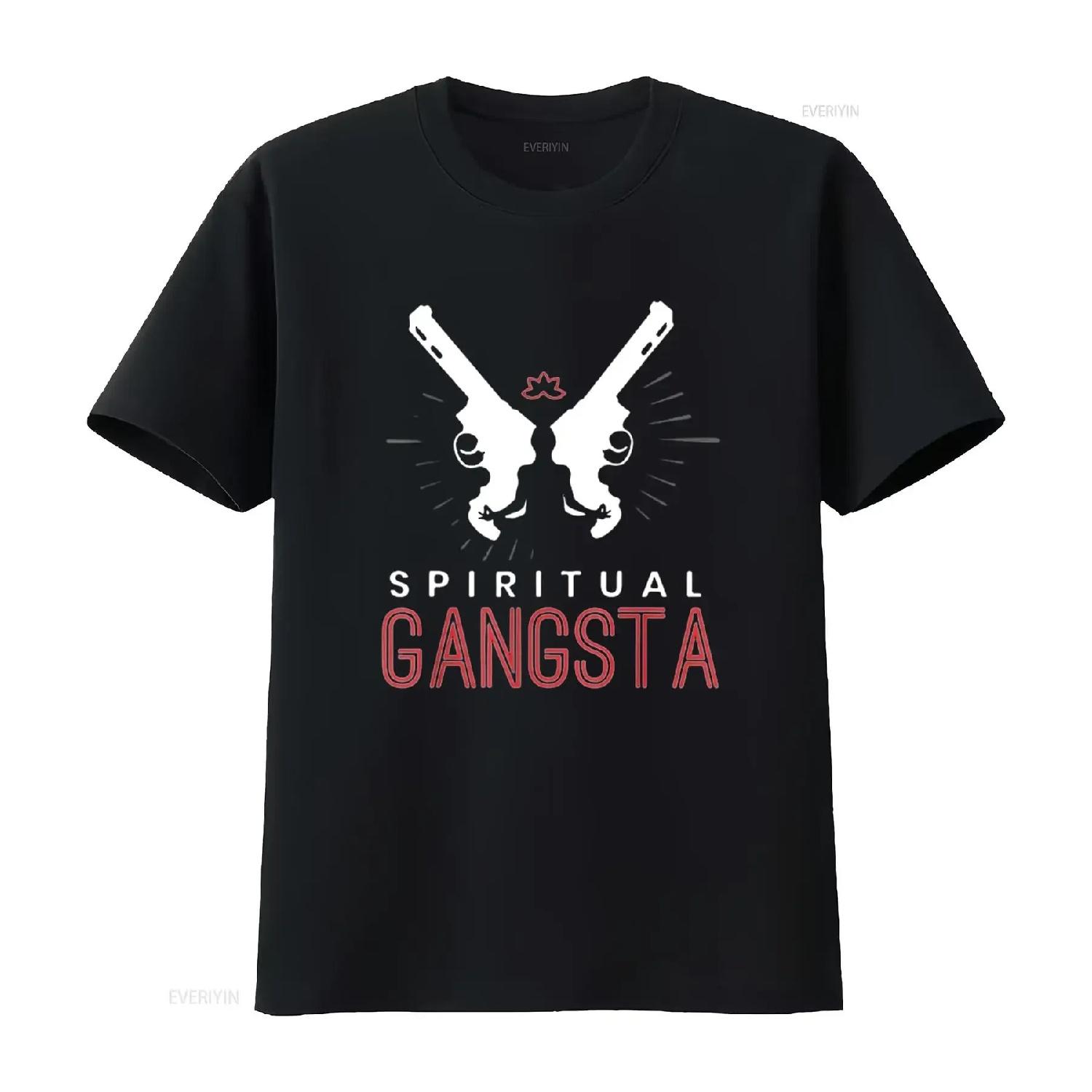 

Mens New Age Spiritual Spirituality Yoga Gangster Enlightened Zen T Shirt Black 4X Large vintage Washed Slightly fashion XXXXXL різнокольоровий